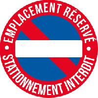 1 Adhesif emplacement reserve diametre 25cm