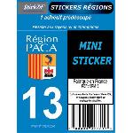 Stickers - Lettres Adhesives 1 Adhesif Moto Region Departement 13 PACA