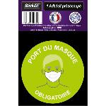 1 Adhesif Pre-Decoupe PORT Du Masque Obligatoire