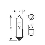 Ampoule - Eclairage Tableau De Bord 1 Ampoule 12V 21W H21W BAY9S -BLISTER