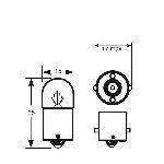 Ampoule - Eclairage Tableau De Bord 1 Ampoule 12V 5W BA15S SSC x10