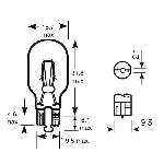Ampoule - Eclairage Tableau De Bord 1 Ampoule 12V W16W RING - Stop RU955