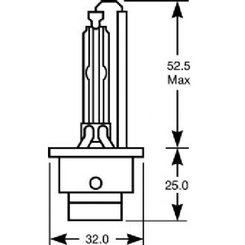 Ampoules de Remplacement Xenon Origine 1 Ampoule a decharge HID D2R - 85V - 35W - P32d-3 - Pour reflecteur - Homologuees