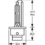 Ampoules de Remplacement Xenon Origine 1 Ampoule a decharge HID D2S - 85V - 35W - P32d-2 - Pour projecteur - Homologuees