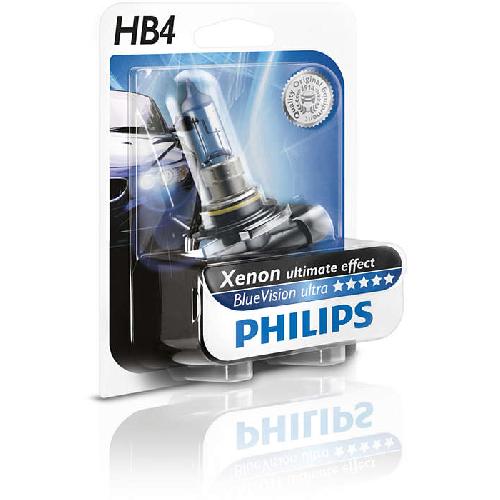 Ampoules HB4 12V 1 Ampoule. HB4 WhiteVision 12V PHILIPS - 9006WHVB1