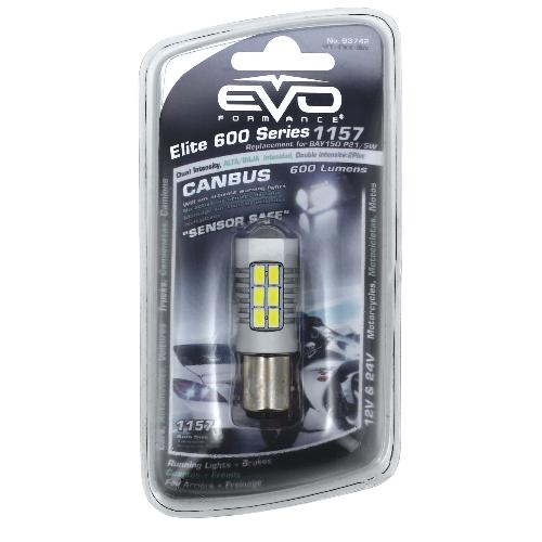 Ampoules BA 12V 1 Ampoule LED Canbus Elite 600 - 12 24V 1157 BAY15D - EvoFormance