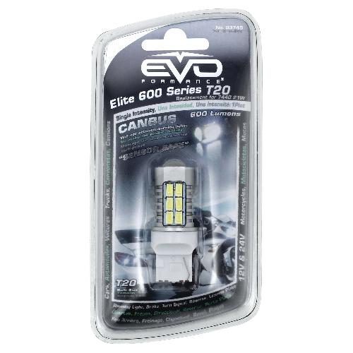 Ampoules Wedgebase - Veilleuses 1 Ampoule LED Canbus Elite 600 - 12 24V T20 - EvoFormance