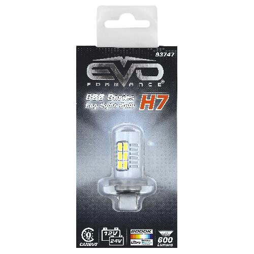 Ampoules H7 12V 1 Ampoule LED H7 12V 24V Canbus Blanc 6000K 600Lumens - EvoFormance