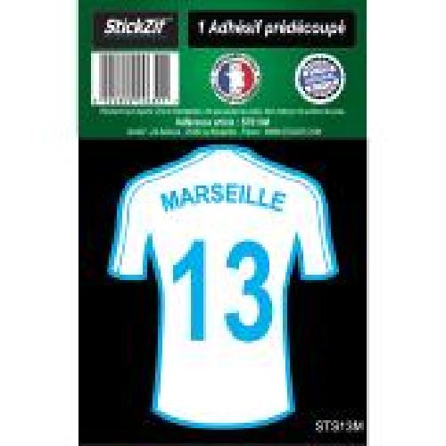 Stickers Multi-couleurs 1 Autocollant Maillot De Foot Marseille 13