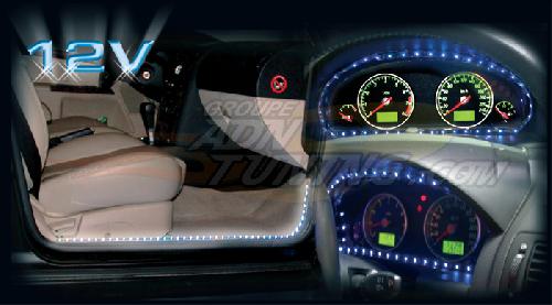 Neons Leds & lumieres 1 bandes LEDs flexibles - 15 LEDs - Bleu - BC Corona