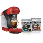 Machine A Expresso 1 machine a multi-boissons Tassimo BOSCH - STYLE TAS1103 rouge + 2 packs de T- Discs - 0.7 l