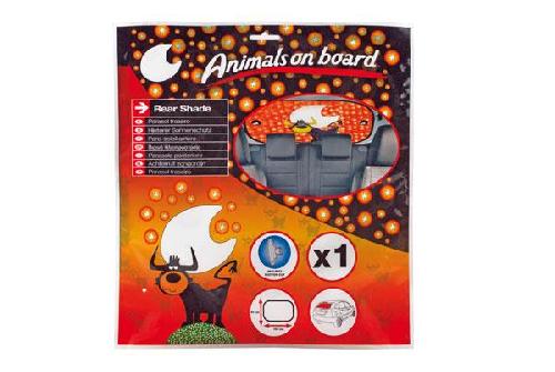 1 Pare-Soleil Arriere -Animals on Board- 100x50cm - Taureau - archives