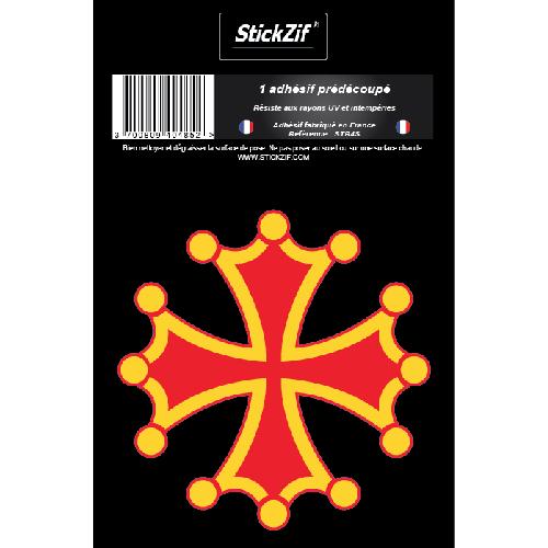 Stickers Multi-couleurs 1 Sticker Croix Occitane
