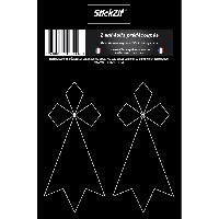 1 Sticker Hermines Noires