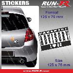 Stickers Monocouleurs 1 sticker I LOVE 69 12.5 cm - Parental Advisory - Run-R
