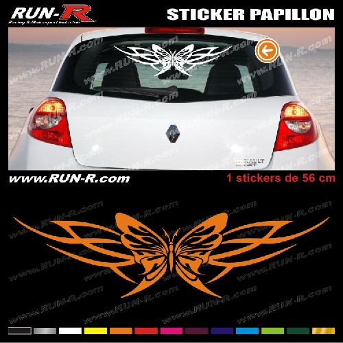 Stickers Monocouleurs 1 sticker PAPILLON TRIBAL 56 cm - DIVERS COLORIS - Run-R