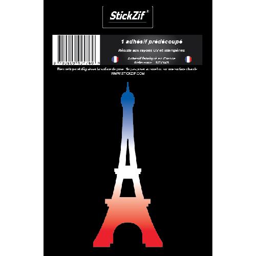 Stickers Multi-couleurs 1 Sticker Tour Eiffel - bleu blanc rouge - STV14S