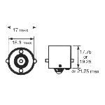 Ampoules BA 12V 10 Ampoules 12V R5W BA15S