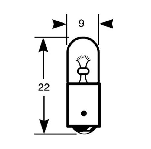 Ampoules BA 12V 10 Ampoules 12V temoin T4W BA9S