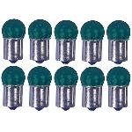 10 Ampoules BA15S - 12V - 5W - Eclairage Vert 10 Ampoules BA15S - 12V - 5W - Eclairage Vert