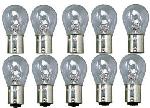 Ampoules BA 12V 10 Ampoules BAu15S - Orange - 12V 21W - plots decales - Clignotants