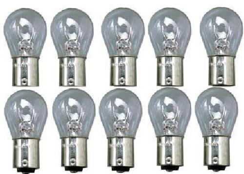 Ampoules BA 12V 10 Ampoules BAu15S - Orange - 12V 21W - plots decales - Clignotants