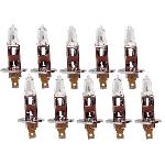 10 Ampoules H1 12V 55W 3300K - Homologuees -!