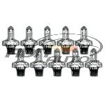 10 Ampoules H4 - 12V 55-60W 3300K - P45T - !