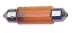 Ampoules Wedgebase - Veilleuses 10 Ampoules Navettes TESA324 12V 5W T11 35mm Orange - C5W