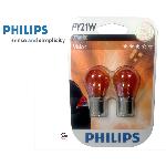 10 ampoules PY21W 12V 21W - BAU15S Orange