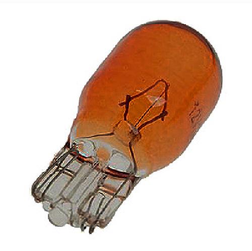 Ampoules Wedgebase - Veilleuses 10 Ampoules T10 - 12V - 5W - Wedgebase - W2.1w9.5D - Orange