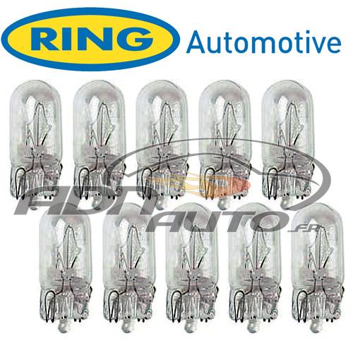 Ampoules 24V 10 Ampoules T10 - 24V - W5W - W2.1X9.5d - clignotant et tableau de bord