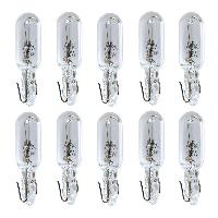 10 Ampoules T5 - 12V 1.2W W2x4.6d - Wedgebase - clignotant et tableau de bord 10 Ampoules T5 - 12V 1.2W W2x4.6d - Wedgebase - clignotant et tableau de bord