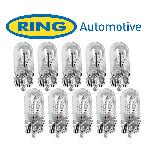 10 Ampoules Wedgebase T10 - 12V - 3W - W2.1x9.5d