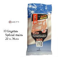 10 Lingettes nettoyantes pour mains - Parfumees - 20 x 36cm - Theo