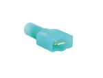 Cosses - Fils 100 Cosses connecteur plat isole 6.3mm D1.5 - 2.5mm2 - bleu