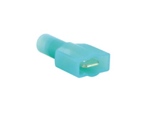 Cosses - Fils 100 Cosses connecteur plat isole 6.3mm D1.5 - 2.5mm2 - bleu