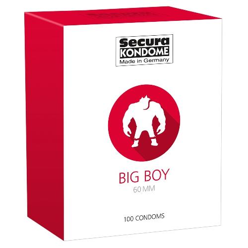 100 Preservatifs Secura - Big Boy Transparent D60mm 19.5cm