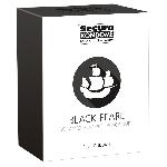 100 Preservatifs Secura Noirs Perles - Black Pearl D52mm