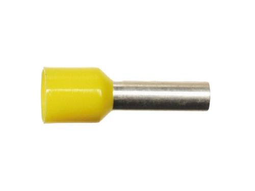 Cosses - Fils 100 tetes de cable 6mm2 Jaune