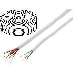 100m Cable video surveillance - YTDY - cuivre - 10x0.5mm - blanc