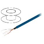 100m de Cable de haut parleurs - 1x2x0.22mm2 OFC bleu