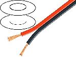 Cable de Haut-Parleurs 100m de Cable de haut parleurs - 2x2.5mm2 OFC noir et rouge