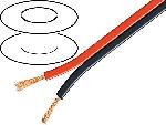 Cable de Haut-Parleurs 100m de Cable de haut parleurs - 2x4mm2 CCA noir et rouge