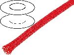 Gaine pour cables 100m gaine polyester tresse 37 4mm rouge
