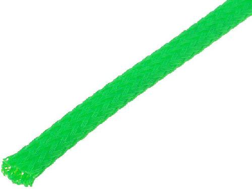 Gaine pour cables 100m gaine polyester tresse 37 4mm vert
