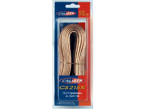 Cable de Haut-Parleurs 10m Cable haut-parleur 2x1.5mm2 CCA Caliber CS215X x10