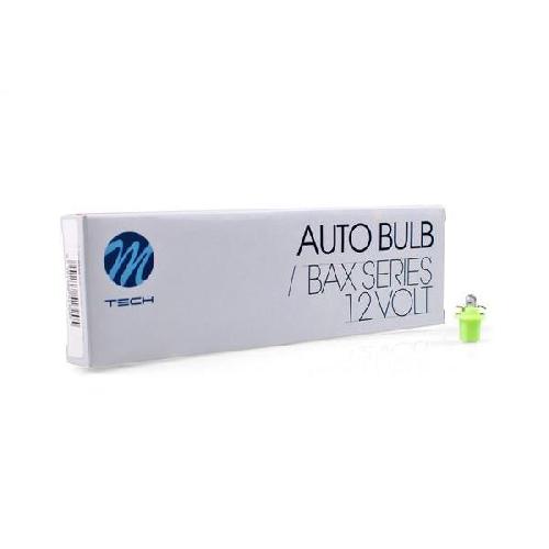 Ampoules Wedgebase - Veilleuses 10x Ampoule B8.5d 2w Culot Noir 12v - ArmTech