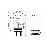 Ampoules Wedgebase - Veilleuses 10x Ampoules 12v P27-7w 3157 W2.5x16q Clear - ArmTech