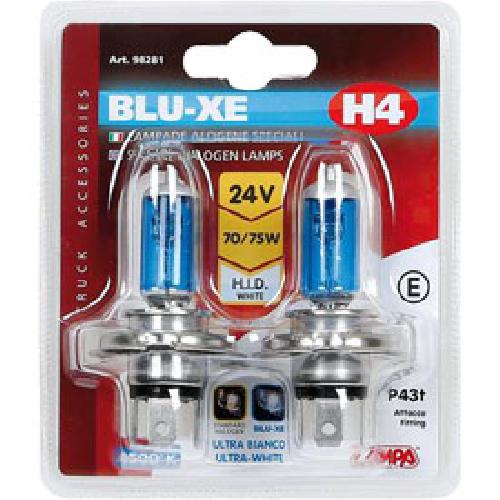 Ampoule - Eclairage Tableau De Bord 10x Ampoules H4 24V 7570W BLU-XE effet ultra-white -5 lots de 2-